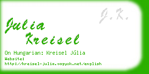 julia kreisel business card